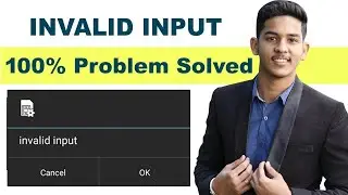 Invalid input all mobile problem solved | Error Solution in Mobile | Invalid input | Airtel Problem