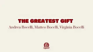 🎤🎄 Karaoke THE GREATEST GIFT - Andrea Bocelli Matteo Bocelli Virginia Bocelli