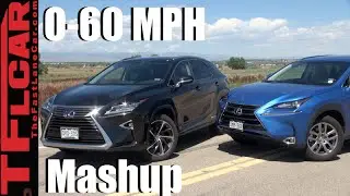2016 Lexus RX 450h vs Lexus NX 300h 0-60 MPH Mashup Review: And the Faster Hybrid is...