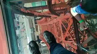 Glass Floor Walk - Blackpool Tower Eye - Slow Motion