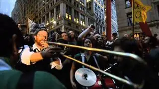 Raw Footage: Occupy Wall Street protesters stand in solidari