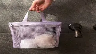 Mesh Makeup Toiletry Storage Bags Handbags Portable Travel Washing Body Shower Tools Organ