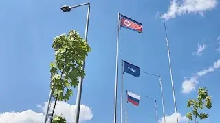 VISITING RUSSIA - DPRK FRIENDLY FOOTBALL MATCH. НА МАТЧЕ РОССИЯ - КНДР. #Russia #DPRK #football