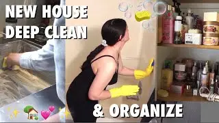CLEAN WITH ME!! NEW HOUSE MOVE IN READY DEEP CLEANING MOTIVATION!! CLENA & ORGANIZE WITH  ME!✨
