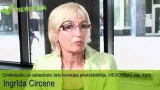 Ingrida Circene VIENOTĪBAS video sarunā 12.09.2011