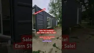Sell ShippingContainer Homes! Earn $100-2,550/Sale! #sales #highticketsales #realestate #remotesales
