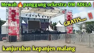 Mewah🔥panggung orkes OM ADELA & soundsystem sagita jember di kanjuruhan malang. 