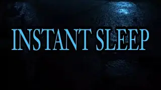 Natural Tranquilizer: Heavy Thunderstorm in Moonlight (Dark Screen) for Insomnia