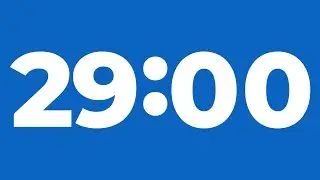 29 Minute Timer Without Music | 29 Minutes | 29 Minute Stopwatch