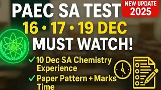 PAEC Scientific Assistant ChemistrPhysics Test |16, 17, 19 Dec | My 10 Dec Experience + Paper Patter