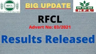RFCL Results released | NFL RFCL Results out | RFCL results out | NFL RFCL Results