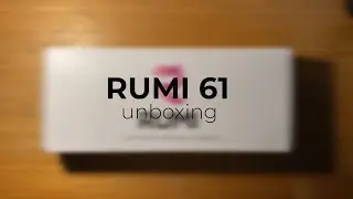 rumi61 unboxing with typing test (gateron browns)