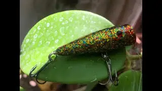 Mồi popper mini full kim tuyến / Mồi POPPER / Mồi lure l&agrave;m bằng tay 100% / C&aacute;ch l&agrave;m mồi popper