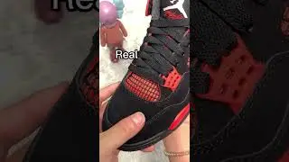 Spot Fake vs. Real Air Jordan 4 'Red Thunder' - Protect Your Collection ⚡🔴 #AJ4 #sneakerreviews