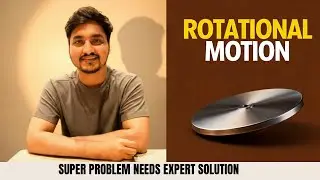 A thin uniform rod of mass 1kg and length 0.3 m is smoothly hinged at one end. #aits #neet #rotation