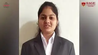 Kalpana Panchal on the Law Education at SAGE University Indore