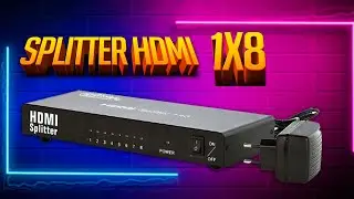 Explicando o Splitter HDMI 1X8 Passo a Passo