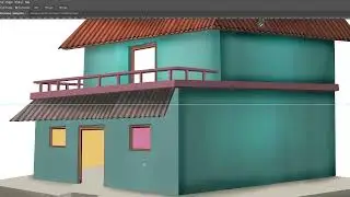 2D Village  Background Design || Practice learning Video || Toon Gyan