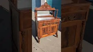 Vintage flame mahogany sideboard/bar
