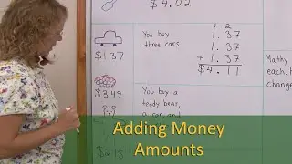 Adding money amounts (2nd-3rd grade math)