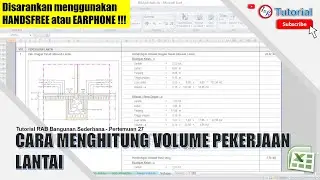 27. Cara menghitung volume pekerjaan lantai