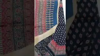 chanderi ajrakh print saree (direct order 8871612754) more information below detail 👇