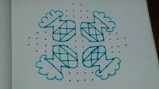 14-2-2🏵️ பொங்கல் கோலம் 🔥|Dot kolam|muggulu designs