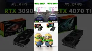 RTX 3090 VS RTX 4070TI  #pc #pcbuilding #pcgaming #benchmark #cpu #computer #gpu #intel