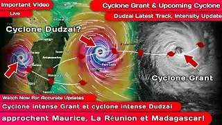 Cyclone intense Grant et cyclone intense Dudzai approchent Maurice, La R&eacute;union et Madagascar
