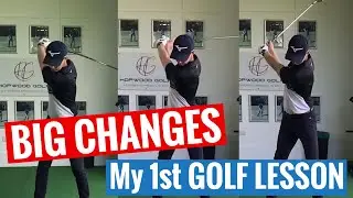 BIG CHANGES - Live Golf Lesson, My First Golf Lesson In Years!!!
