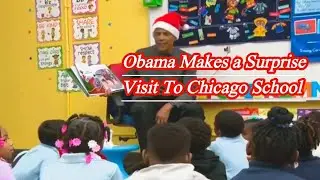 Watch: Obama makes surprise visit to Chicago school to read Christmas story |Mintoo News
