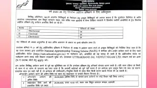 Uttarakhand Jal Vidyut Nigam Limited (UJVNL): Diploma Apprenticeship posts