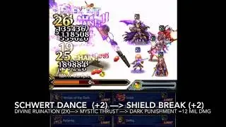 Final Fantasy Brave EXVIUS (FFBE) 12 Mil DMG on MA-X Maniple