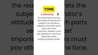 TONE | A poetic device