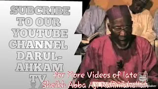 02 SURALUL AHLI IMRAN || SHEIKH ABBA AJI RAHIMAHULLAH
