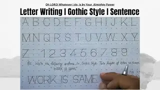 Letter Writing | Lettering in Engineering Drawing |  Sentence Writing | Engineering Drawing | 5.2