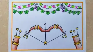 Easy Shree Ram Navami poster  drawing for childrens||Easy drawing||Poster drawings||Easy to draw