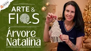 Árvore natalina em Macramê com Fio Macro | Arte & Fios