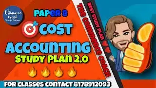 Cma inter cost accounting study plan june 2021 - The Commerce Coach