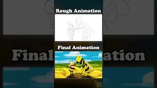 Sweet Moves - rough animation #behindthescenes #animation #comedy #bee  #2danimation #framebyframe