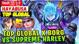 Top Global X.Borg Vs Supreme Harley [ Top Global X.Borg ] ᶠᵃᵘˡᵗ코난 - Mobile Legends Emblem And Build
