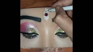 Soo beautiful kolka design for beginners #viralvideo #eyemakeup #shorts #youtube #shorts #kolka #yt