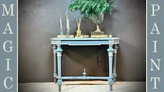 Recupero di un'antica consolle con foglia argento! ChalkPaint per il fai da te DIY Elisa&MagicPaint