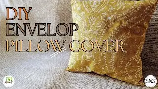 How to make a DIY envelop pillow cover | Easy beginner sewing project tutorial | Fall home decor