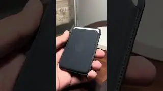 Apple FineWoven MagSafe Wallet (Black) Unboxing - ASMR