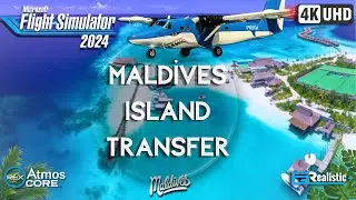 MSFS '24 | Madives island Air Taxi Transfer | Ultra High Graphics Tropic islands | MUST SEE !
