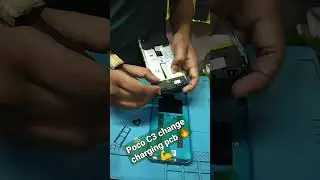 how to change poco c3 charging pcb||How to change poco c3 charging pin #shortvideo #video #mobile