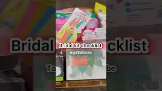 Bridal checklist 👍🫠 save it and share it 🥰 #youtubeshorts #shorts  #bridetobe