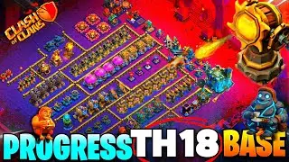 Top 10| NEW | Th18 Progress Base With Link| New Th18 Progress Bases | Th18 Home Base
