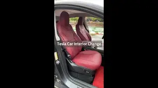 Tesla's Premium Seat Cover Options for You. Winered Model Y Seat Covers. #follow #usa #america